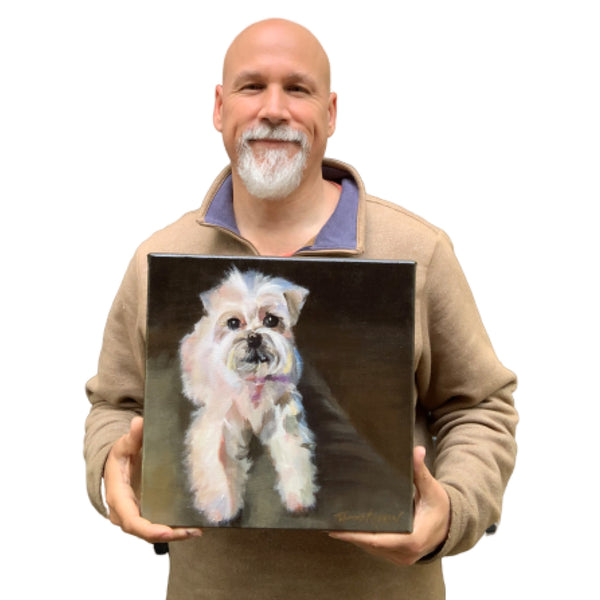 Hand-Painted Pet Portrait Commission / Free Shipping!
