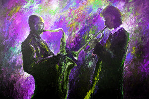"Blowing Jazz" V2 / Print by Thomas Andrew - Thomasandrewartwork