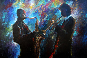 "Blowing Jazz" print by Thomas Andrew - ThomasAndrewArtwork