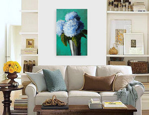 "Blue Hydrangeas" print by Thomas Andrew - ThomasAndrewArtwork