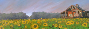 "Cabin in Sunflowers" Narrow / print by Thomas Andrew - ThomasAndrewArtwork