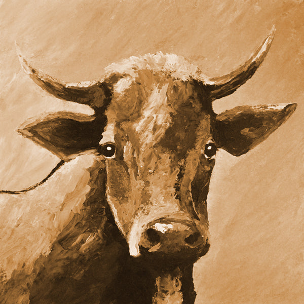 "Sweet Eyes" sepia / Giclee canvas print by Thomas Andrew - Thomasandrewartwork