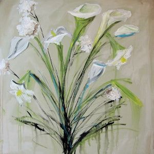 "Flower Spray #1" Giclee canvas print by Thomas Andrew - ThomasAndrewArtwork
