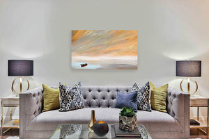 "Golden Sunset on the Water" Narrow / print by Thomas Andrew - ThomasAndrewArtwork