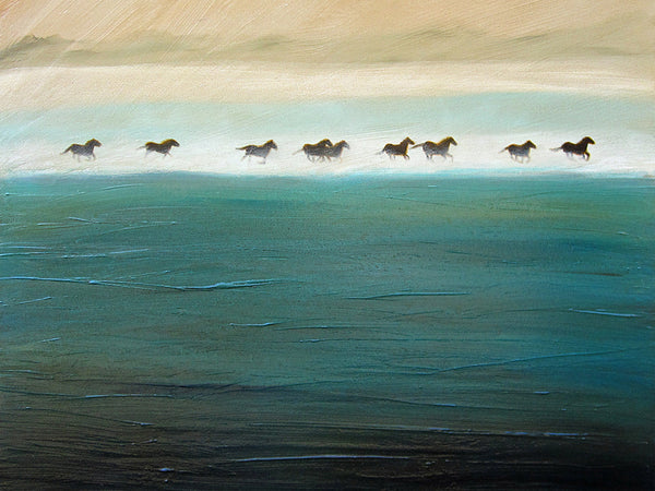 "Horses in the Surf" print by Thomas Andrew