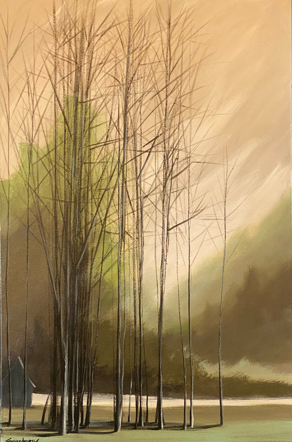"Green Fall Plains" - Naked Trees Series