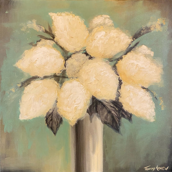 "Floral Antiquities" - Yellow Hydrangeas Series