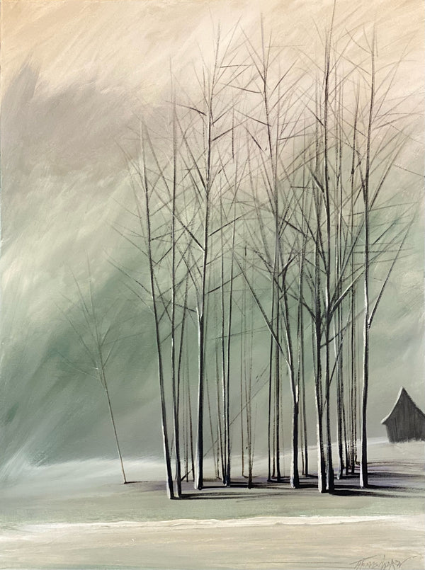 "Juniper Trees in Sage" - Naked Trees Series