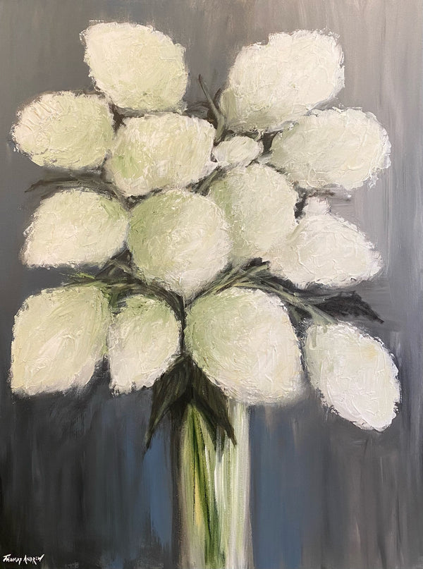 "Vase of Ivories" - White Hydrangeas Series