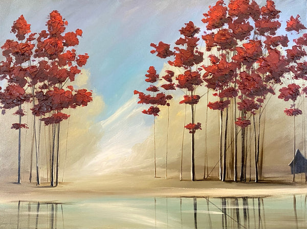 "Autumn's Crimsons" - Maples by the Marsh Series