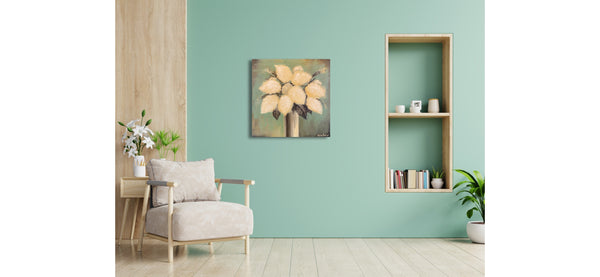 "Floral Antiquities" - Yellow Hydrangeas Series