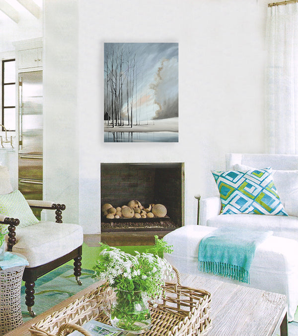"Naked Trees in Blue" Rustic