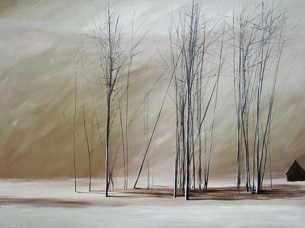 "Naked Trees on a Blanket of White" Giclee canvas print by Thomas Andrew - Thomasandrewartwork