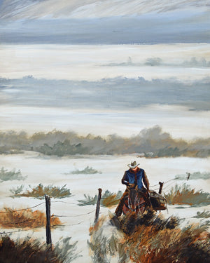 "Out Riding Fences" series 01 / Print by Thomas Andrew - Thomasandrewartwork