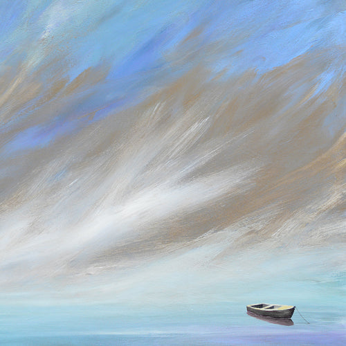 "White Boat, Blue Sky"